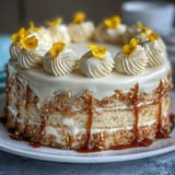 Floral Gold Leaf Cake