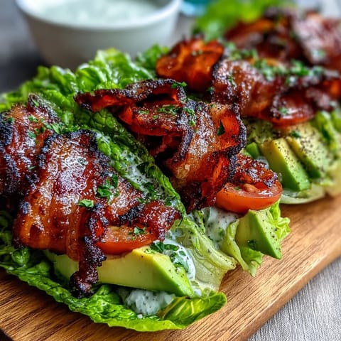 Keto BLT Lettuce Wraps