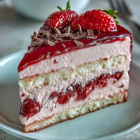 Valentines Day Strawberry Mousse