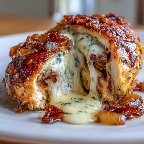 French Onion Stuffed Chicken