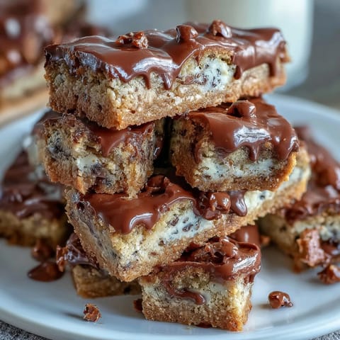 Festive Lucky Clover St. Patrick's Day cookie bars with green sprinkles and chocolate chips.