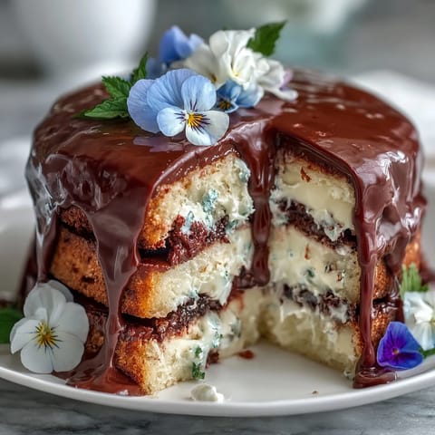 Spring Floral Drip Cake