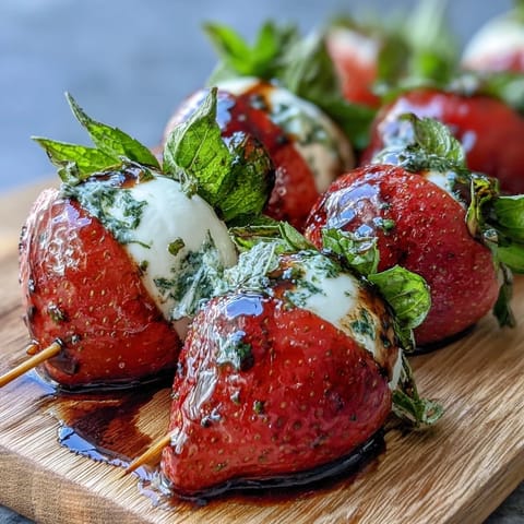 Strawberry Caprese Skewers