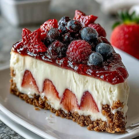 No-Bake Cheesecake Flag
