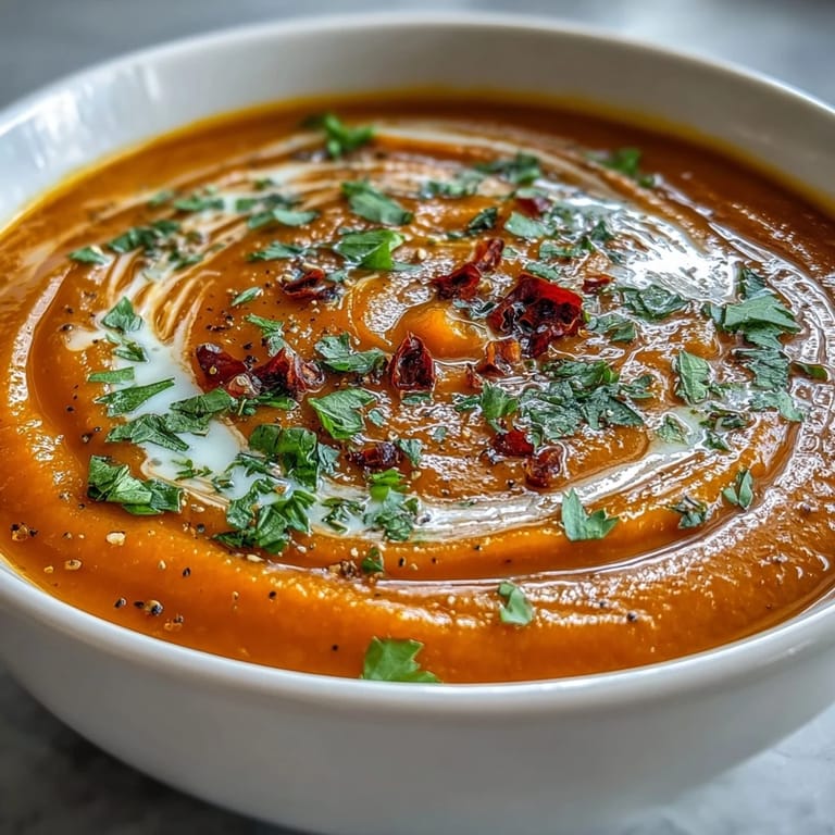 Hearty Carrot Celeriac Chilli Soup, showcasing earthy vegetables and mild spice.
