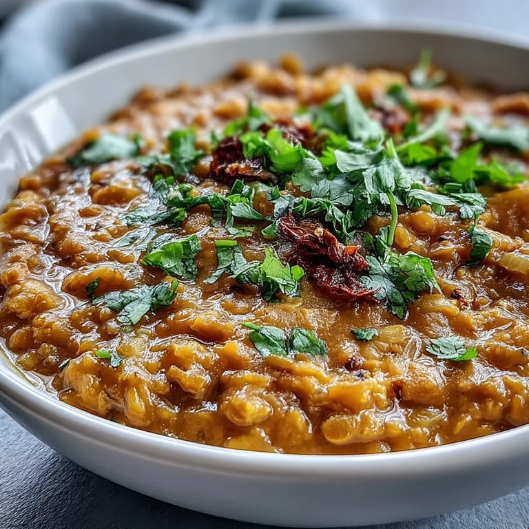 Creamy dhal with crispy cumin-roasted cauliflower, a delicious vegan comfort meal.