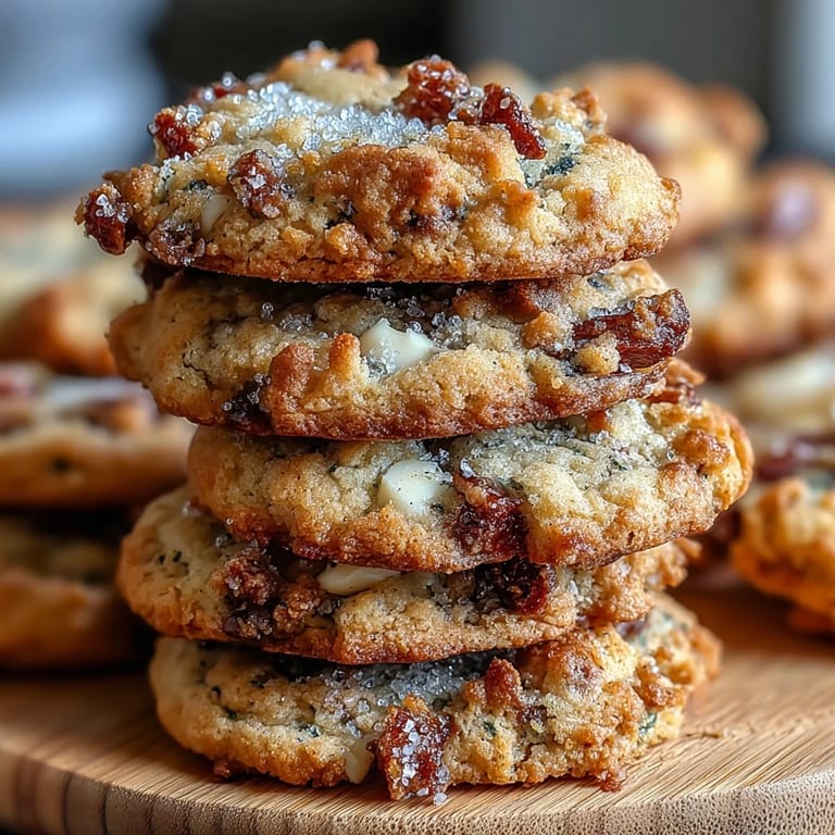 Elegant Fusion Brown Butter Hojicha & Earl Grey Cookies on a cooling rack, featuring roasted tea aroma and white chocolate.