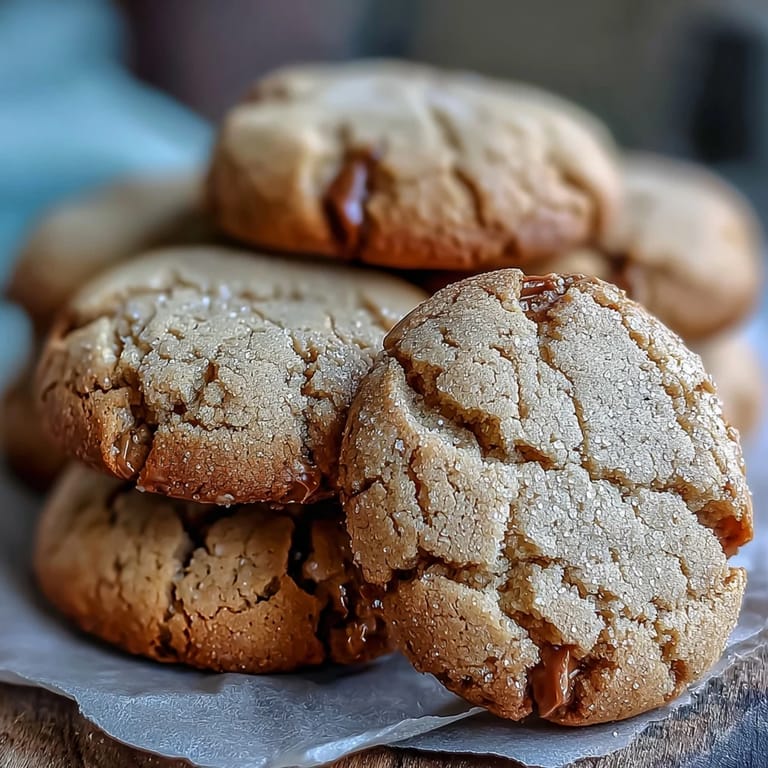 Delicate Hojicha Cookies are arranged on a rustic plate with a cold glass of milk, perfect for an afternoon treat.
