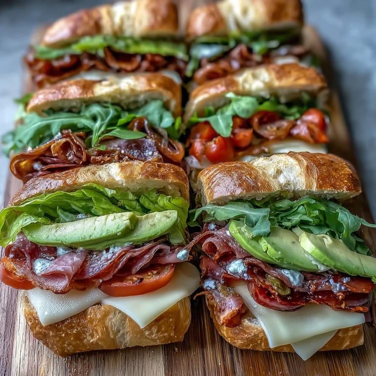 Vibrant Loaded Deli Sandwich Board with meats, cheeses, spreads, and fresh produce for customizable picnic sandwiches.