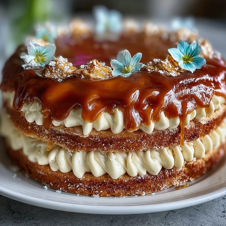 Delicate vanilla sponge cake decorated with edible flowers and shimmering gold leaf, a stunning centerpiece for graduation parties.