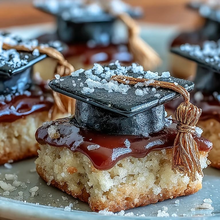 Buttery, golden Graduation Cookies shaped like diplomas and caps await celebratory enjoyment.